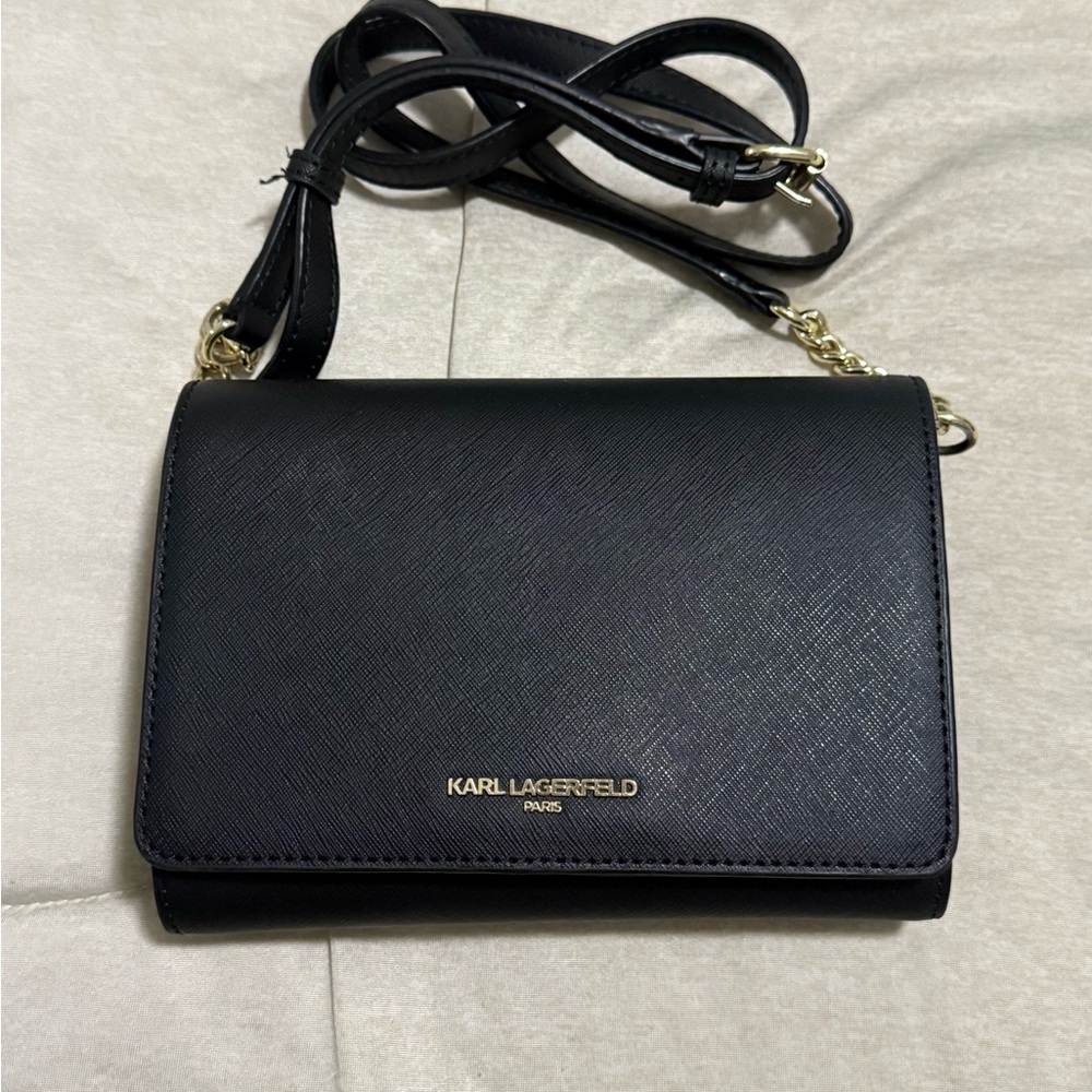 Karl Lagerfeld Elegant Black Crossbody Bag
